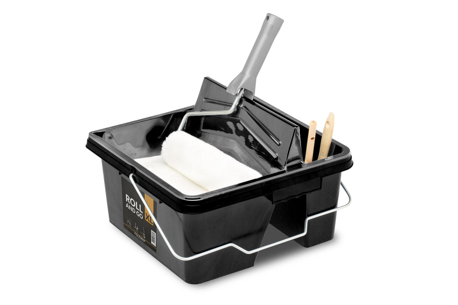 Professional paint scuttle with liners Roll and Go XL GoPaint